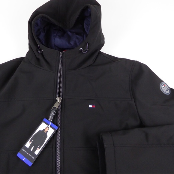 Tommy Hilfiger Softshell Hooded Bomber Jacket NWT - Picture 2 of 12